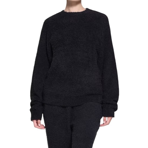 Skims Cozy Knit Unisex Pullover Onyx - Picture 1 of 11